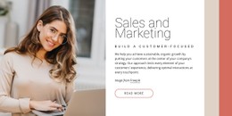 Sales And Marketing Simple CSS Template