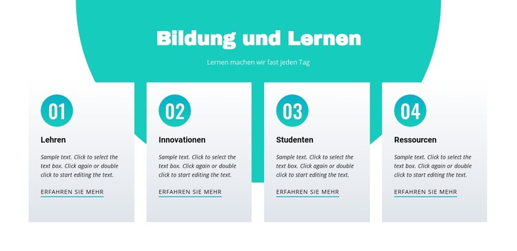 Bildung und Lernen CSS-Vorlage