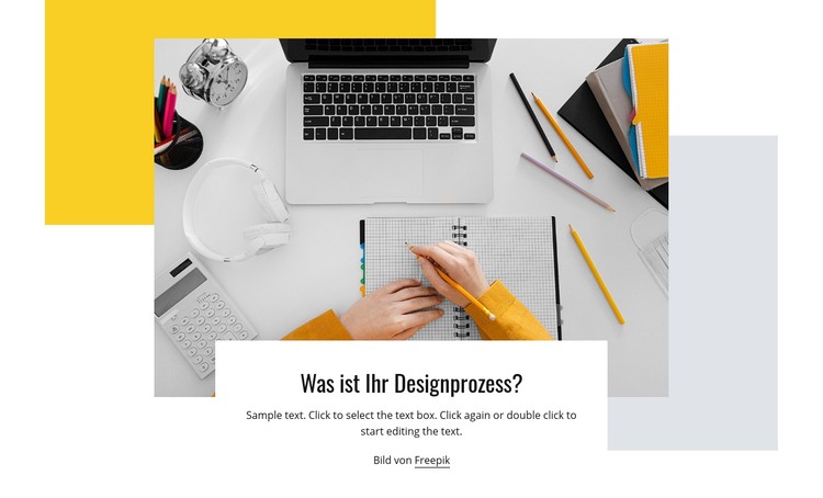 Designprozess CSS-Vorlage