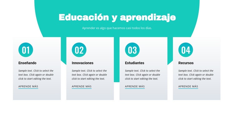 Educación y aprendizaje Diseño de páginas web