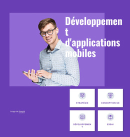 Studio De Développement D'Applications Mobiles : Modèle De Site Web Simple