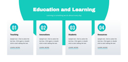 Education And Learning - Best Website Template Design