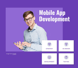Mobile App Development Studio - Single Page HTML5 Template