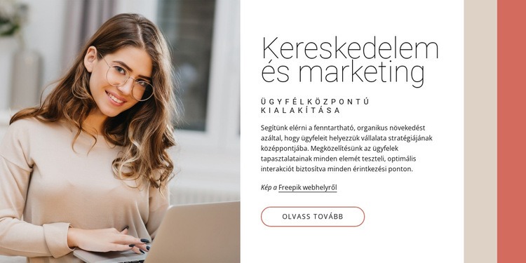 Kereskedelem és marketing HTML Sablon