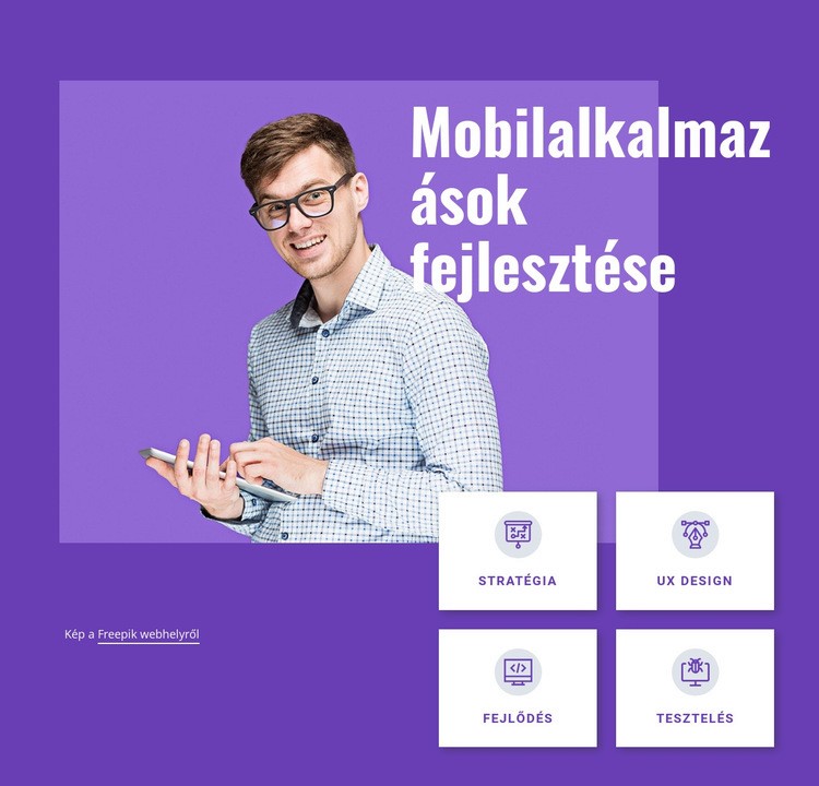 Mobilalkalmazás -fejlesztő stúdió Weboldal tervezés