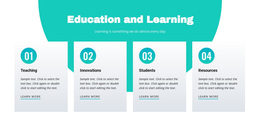 Education And Learning - Visual Page Builder For Inspiration