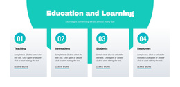 Education And Learning - Page Builder Templates Free