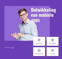 Gratis CSS-Indeling Voor Ontwikkelingsstudio Voor Mobiele Apps