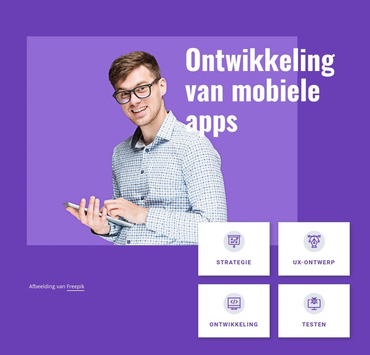 Ontwikkelingsstudio voor mobiele apps CSS-sjabloon