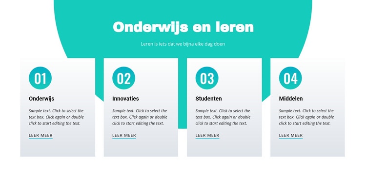 Onderwijs en leren Html Website Builder