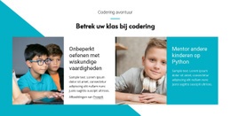 Python Voor Kinderen - Moderne HTML5-Sjabloon