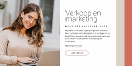 Verkoop En Marketing - Paginathema