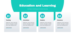 Education And Learning Bootstrap HTML