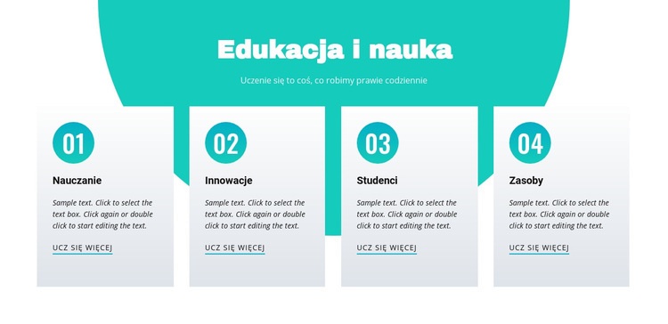 Edukacja i nauka Szablony do tworzenia witryn internetowych