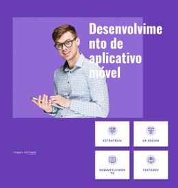 CSS Grátis Para Estúdio De Desenvolvimento De Aplicativos Móveis