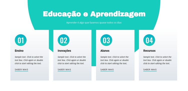 Educação e aprendizagem Template CSS