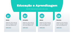 Educação E Aprendizagem - Modelo De Página HTML