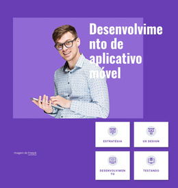 Estúdio De Desenvolvimento De Aplicativos Móveis - Modelo De Site Simples