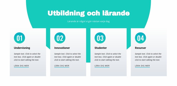 Utbildning och lärande Hemsidedesign