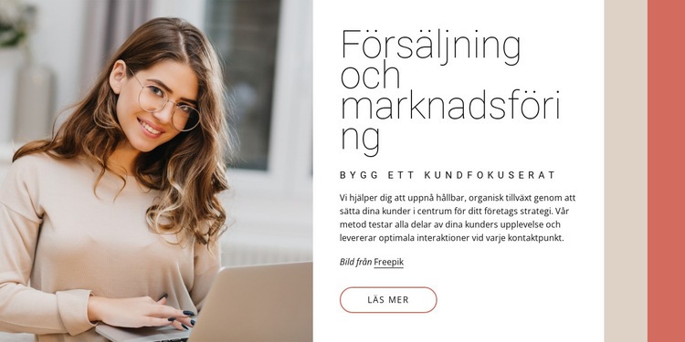 Försäljning och marknadsföring Mall