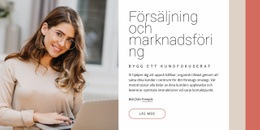 Försäljning Och Marknadsföring - Gratis Css-Tema