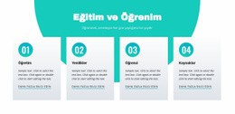 Eğitim Ve Öğrenim - Create HTML Page Online