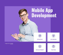 Mobile App Development Studio - Professional Website Mockup