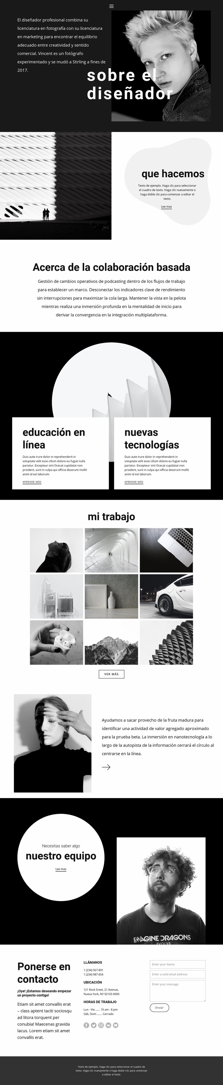 Agencia más creativa Plantillas de creación de sitios web