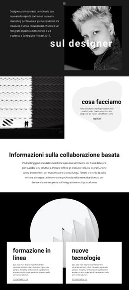 Layout Di Pagina Per La Maggior Parte Delle Agenzie Creative