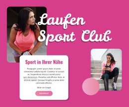 Virtueller Laufverein - Anpassbare Professionelle Zielseite