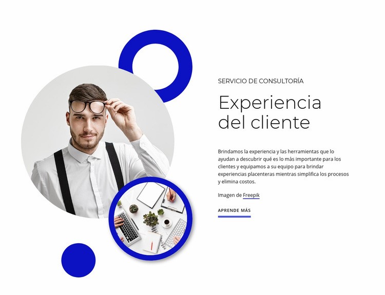 Experiencia del cliente Creador de sitios web HTML