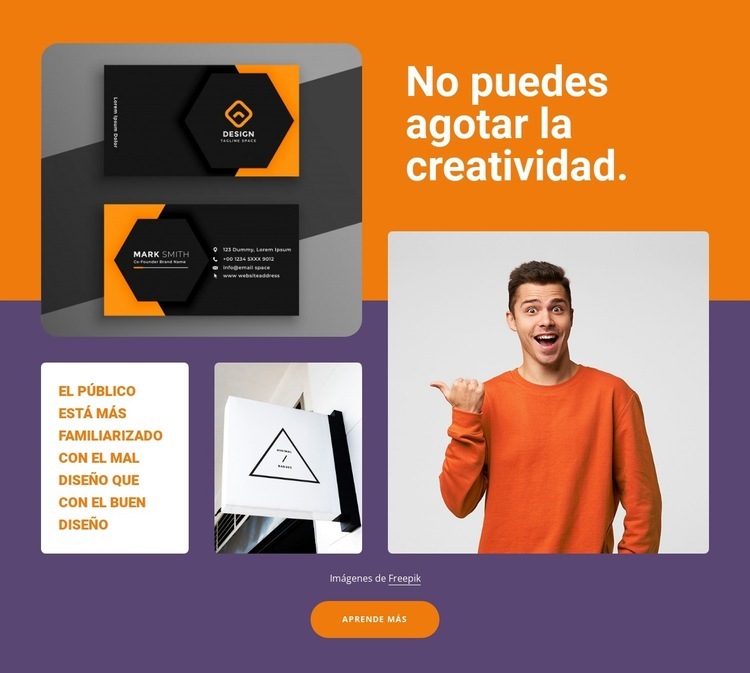 Evocando la creatividad Plantilla HTML5