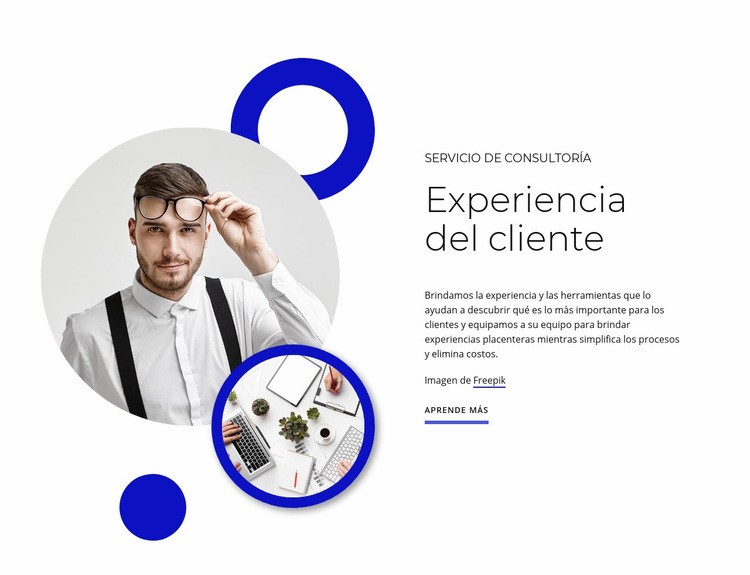 Experiencia del cliente Plantilla Joomla