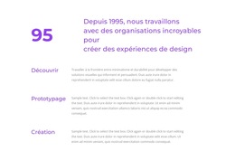 Expérience De Conception - Modèle De Page De Destination