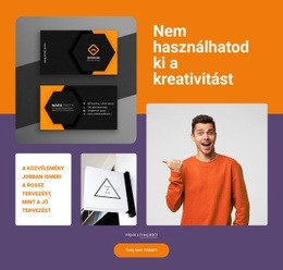 A Kreativitás Megidézése - Egyszerű HTML-Sablon