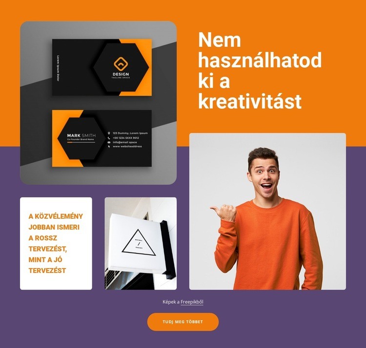 A kreativitás megidézése HTML Sablon