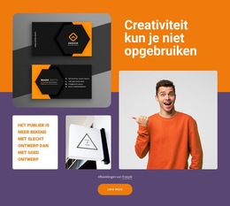 Creativiteit Oproepen - Eenvoudig Website-Ontwerp