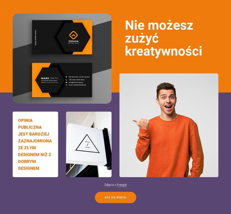 Rozbudzanie kreatywności Szablon HTML