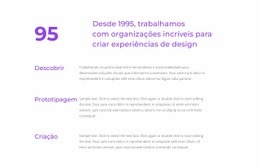 Design De Site Premium Para Experiência De Design