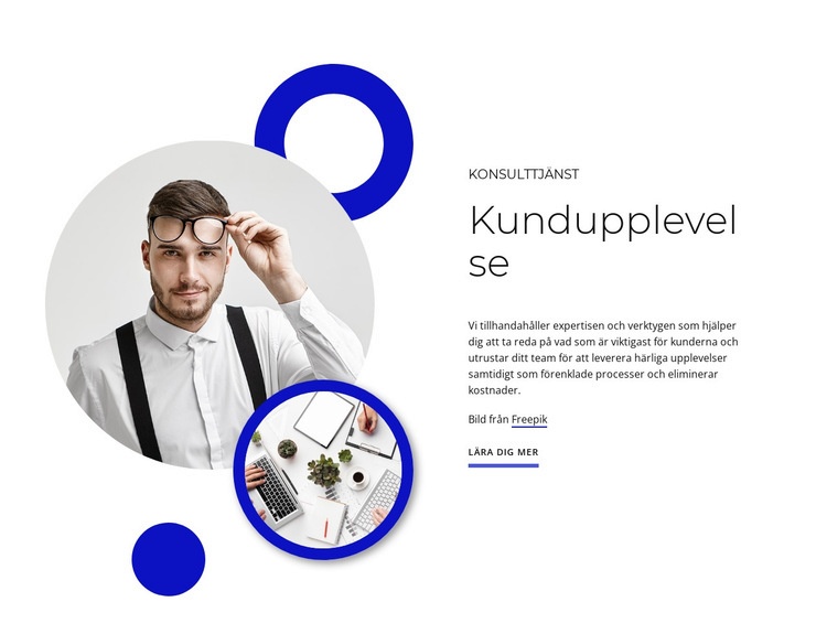 Kundupplevelse WordPress -tema