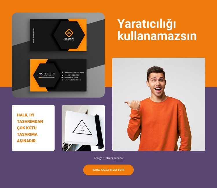 Yaratıcılığı canlandırmak HTML Şablonu