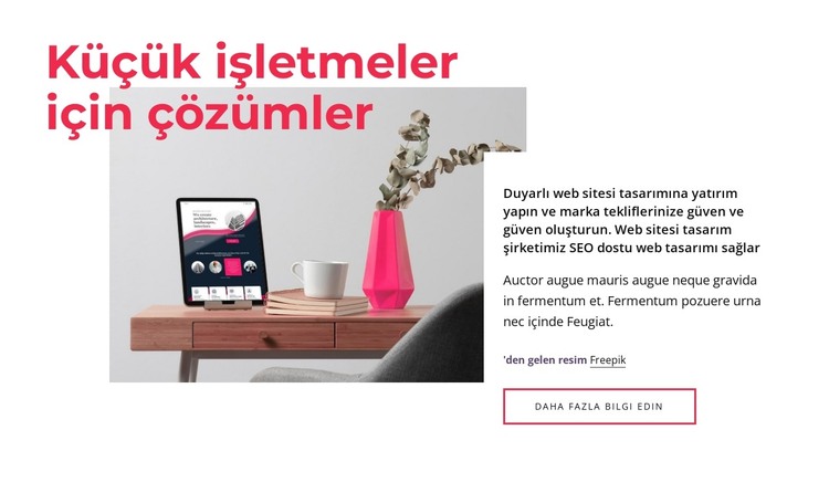 İleriye dönük tasarım HTML Şablonu