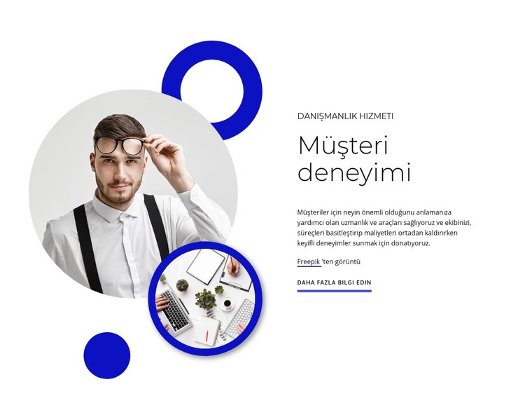 Müşteri deneyimi Web sitesi tasarımı