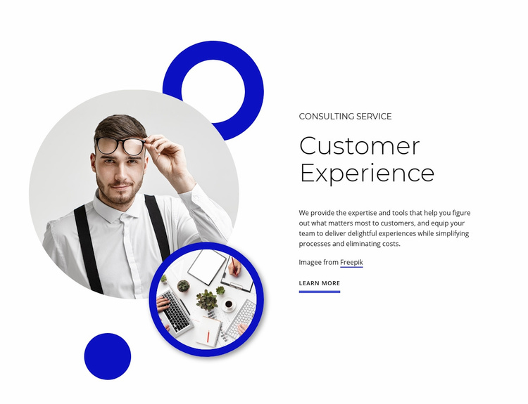 Customer experience Wix Template Alternative