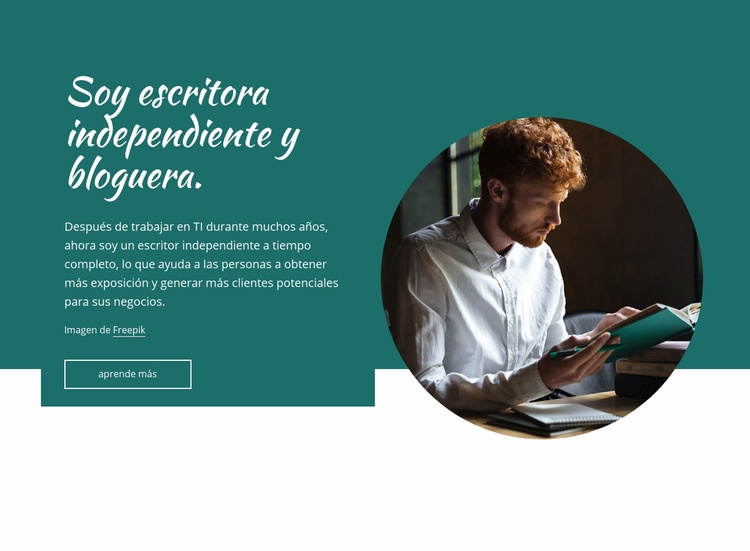 Soy un escritor independiente Diseño de páginas web