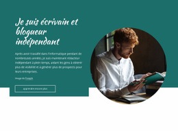 Je Suis Un Écrivain Indépendant - Page De Destination Pour N'Importe Quel Appareil