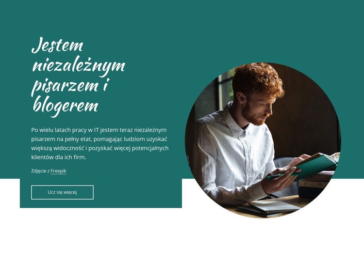 Jestem niezależnym pisarzem Motyw WordPress