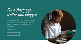 I'Am A Freelance Writer Landing Pages