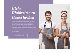 Zu Hause Kochen Site-Vorlage