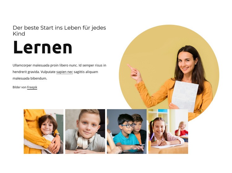 Spaß beim Lernen für Kinder CSS-Vorlage